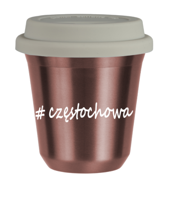 Tasse 240 ml OR ROSE "Częstochowa", avec couvercle blanc Tasse 240 ml OR ROSE "Częstochowa", avec couvercle blanc