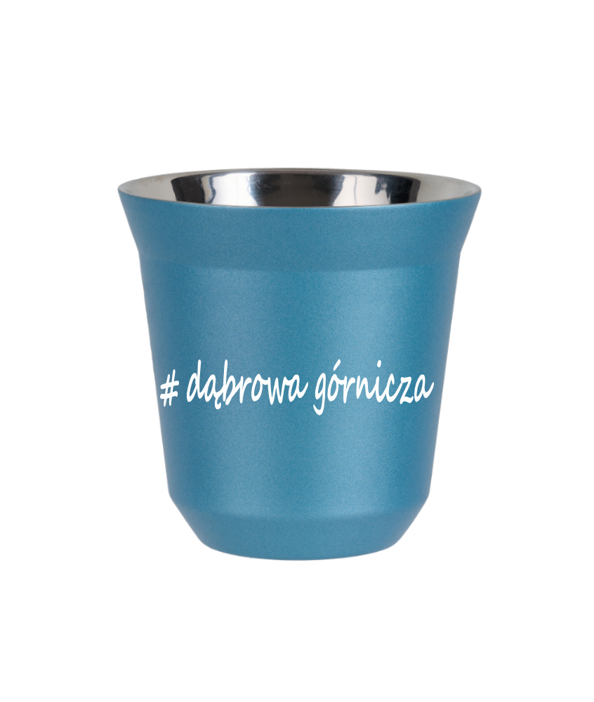 Tasse 80 ml BLEU CLAIR MÉTALLIQUE "Dąbrowa Górnicza" Tasse 80 ml BLEU CLAIR MÉTALLIQUE "Dąbrowa Górnicza"