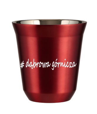 Tasse 80 ml ROUGE MÉTALLIQUE "Dąbrowa Górnicza" Tasse 80 ml ROUGE MÉTALLIQUE "Dąbrowa Górnicza"
