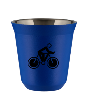 Tasse 80 ml BLEU "Cyclisme 2 (noir)" Tasse 80 ml BLEU "Cyclisme 2 (noir)"