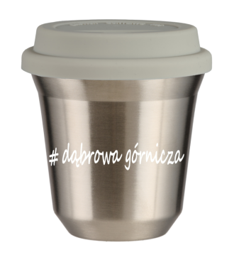 Tasse 240 ml ARGENT "Dąbrowa Górnicza", avec couvercle blanc Tasse 240 ml ARGENT "Dąbrowa Górnicza", avec couvercle blanc