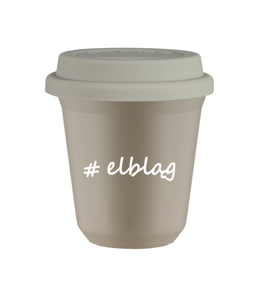 Tasse 80 ml BEIGE "Elbląg", avec couvercle blanc Tasse 80 ml BEIGE "Elbląg", avec couvercle blanc