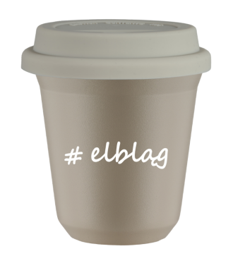Tasse 150 ml BEIGE "Elbląg", avec couvercle blanc Tasse 150 ml BEIGE "Elbląg", avec couvercle blanc