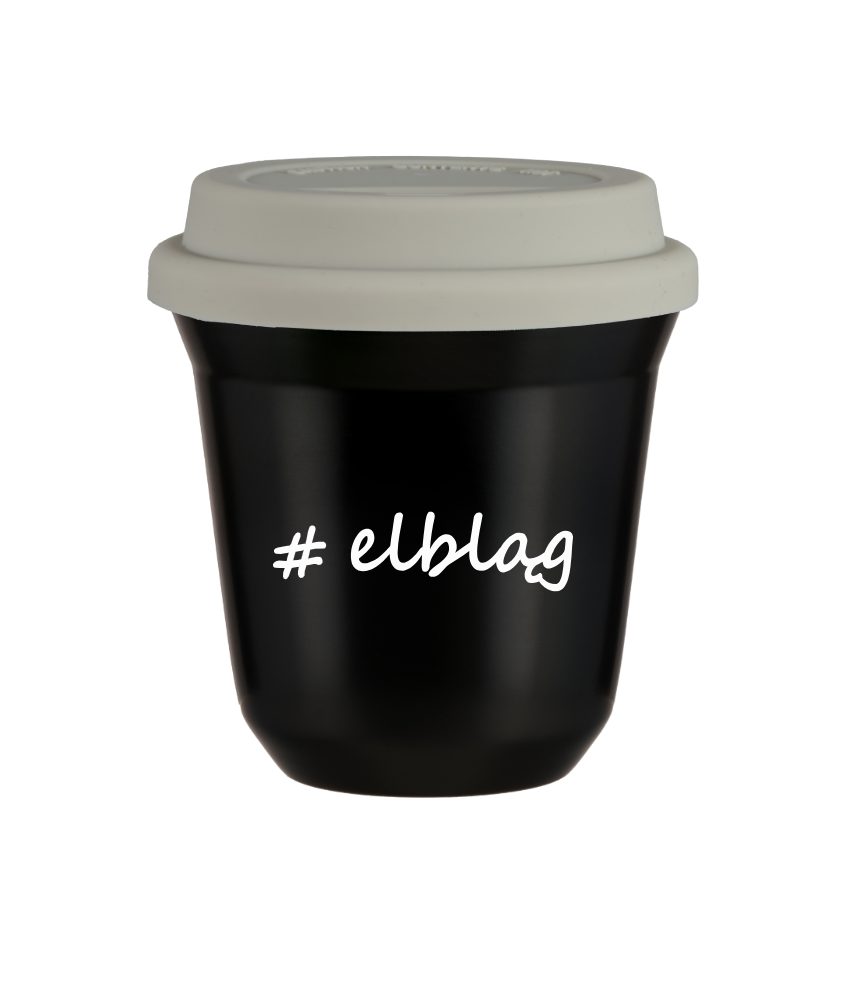 Tasse 150 ml NOIR "Elbląg", avec couvercle blanc Tasse 150 ml NOIR "Elbląg", avec couvercle blanc