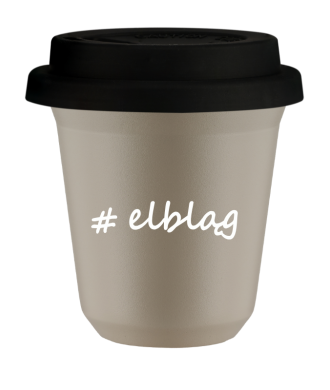 Tasse 150 ml BEIGE "Elbląg", avec couvercle noir Tasse 150 ml BEIGE "Elbląg", avec couvercle noir
