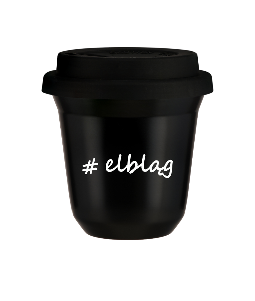 Tasse 240 ml NOIR "Elbląg", avec couvercle noir Tasse 240 ml NOIR "Elbląg", avec couvercle noir