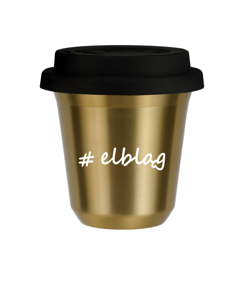 Tasse 150 ml OR "Elbląg", avec couvercle noir