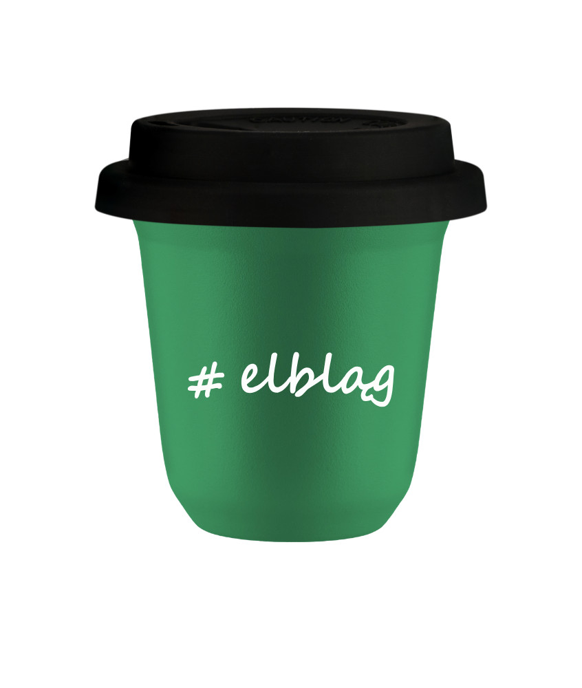 Tasse 150 ml VERT "Elbląg", avec couvercle noir Tasse 150 ml VERT "Elbląg", avec couvercle noir
