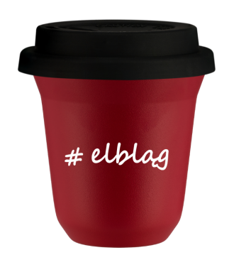 Tasse 150 ml ROUGE "Elbląg", avec couvercle noir Tasse 150 ml ROUGE "Elbląg", avec couvercle noir