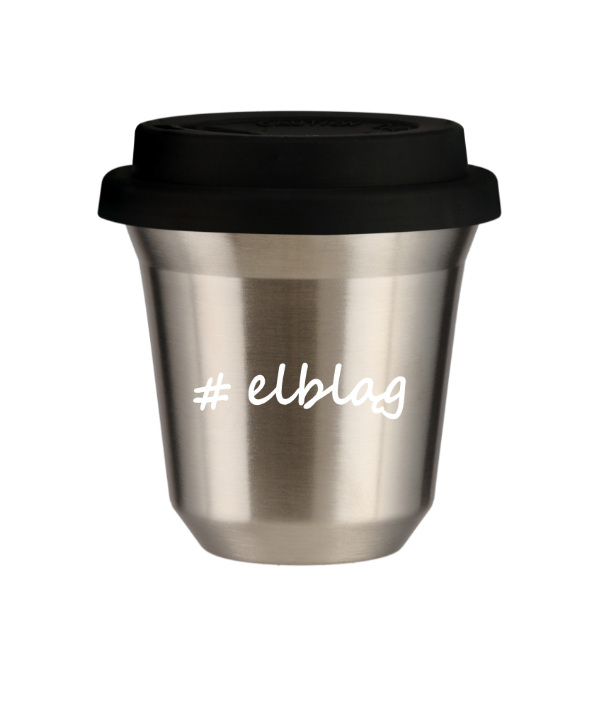 Tasse 240 ml ARGENT "Elbląg", avec couvercle noir Tasse 240 ml ARGENT "Elbląg", avec couvercle noir