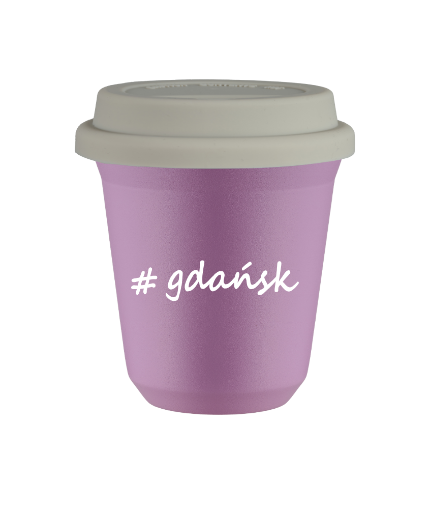 Tasse 240 ml LILAS "Gdańsk", avec couvercle blanc Tasse 240 ml LILAS "Gdańsk", avec couvercle blanc