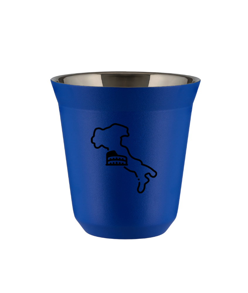 Tasse 80 ml BLEU "Italie (noir)"
