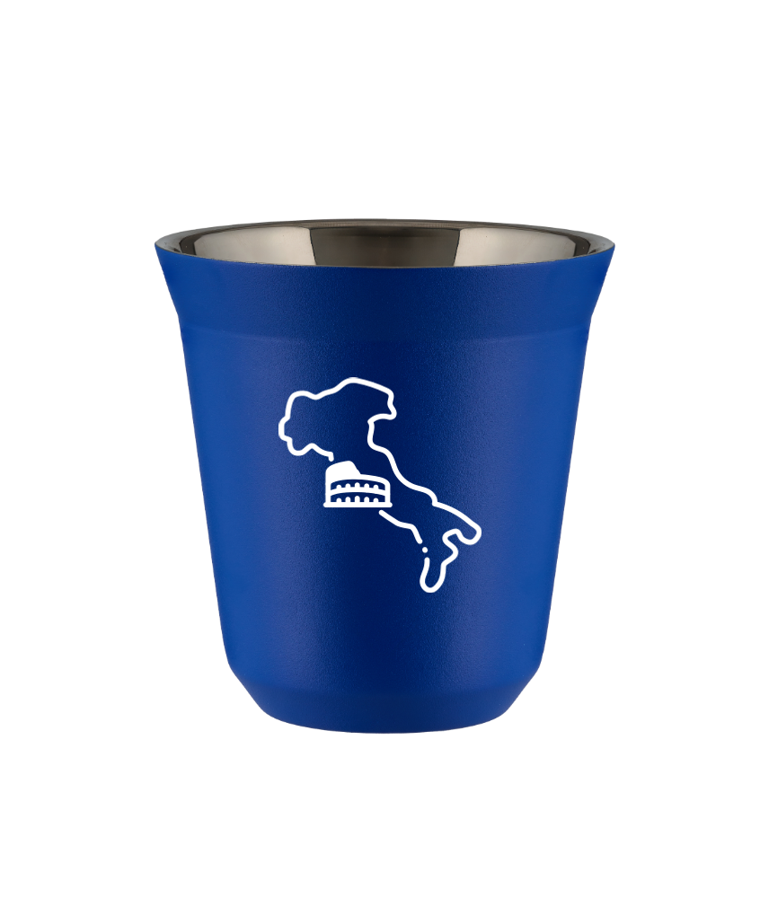 Tasse 80 ml BLEU "Italie (blanc)"