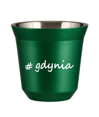 Tasse 150 ml VERT MÉTALLIQUE "Gdynia" Tasse 150 ml VERT MÉTALLIQUE "Gdynia"