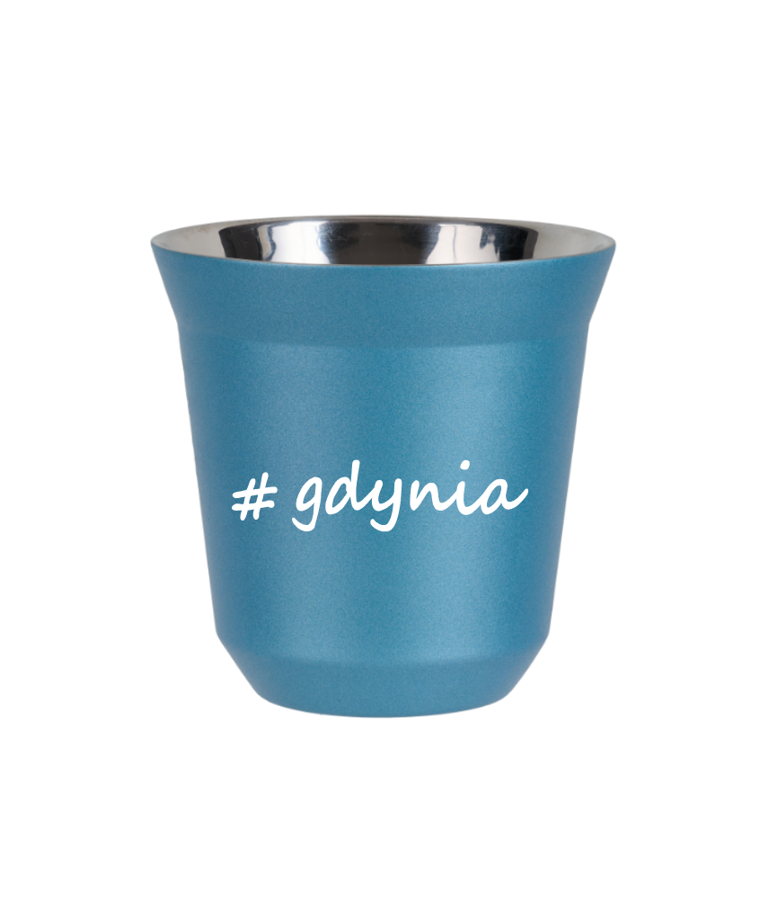 Tasse 150 ml BLEU CLAIR MÉTALLIQUE "Gdynia" Tasse 150 ml BLEU CLAIR MÉTALLIQUE "Gdynia"