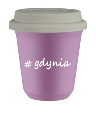 Tasse 240 ml LILAS "Gdynia", avec couvercle blanc Tasse 240 ml LILAS "Gdynia", avec couvercle blanc