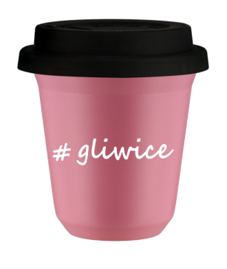 Tasse 240 ml ROSE "Gliwice", avec couvercle noir Tasse 240 ml ROSE "Gliwice", avec couvercle noir