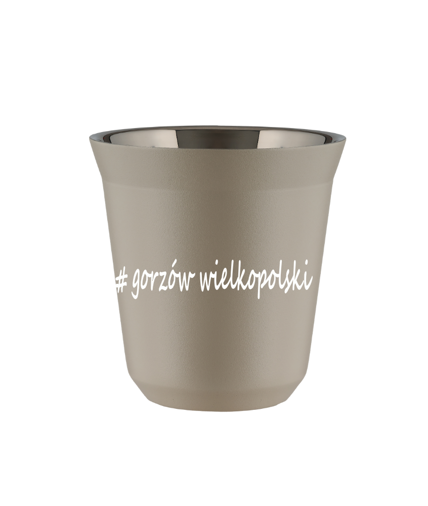 Tasse 80 ml BEIGE "Gorzów Wielkopolski"