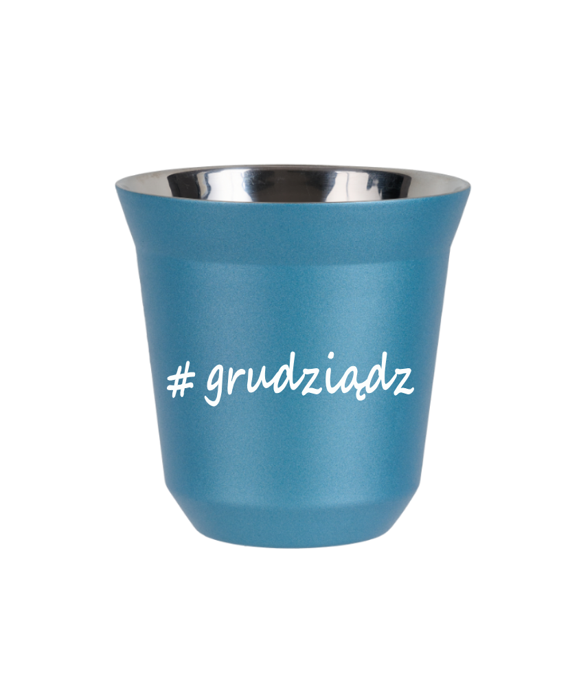 Tasse 150 ml BLEU CLAIR MÉTALLIQUE "Grudziądz"