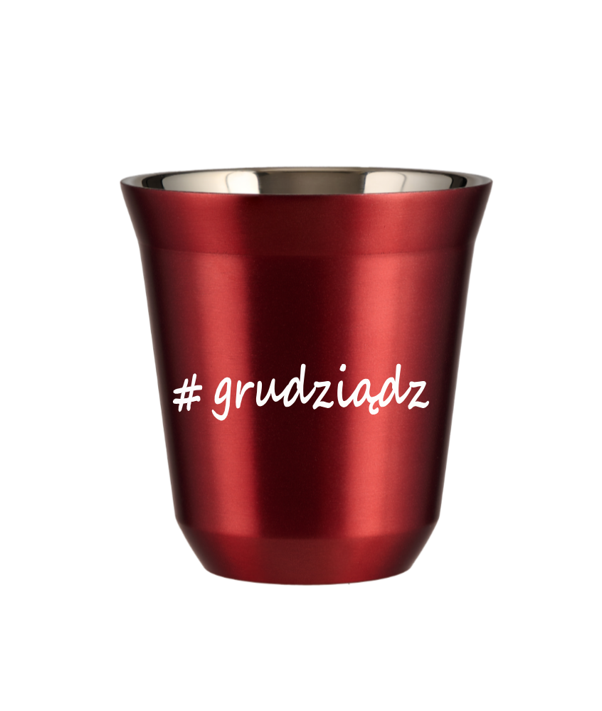Tasse 80 ml ROUGE MÉTALLIQUE "Grudziądz" Tasse 80 ml ROUGE MÉTALLIQUE "Grudziądz"
