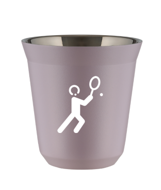 Tasse 80 ml LAVANDE "Tennis 1 (blanc)" Tasse 80 ml LAVANDE "Tennis 1 (blanc)"