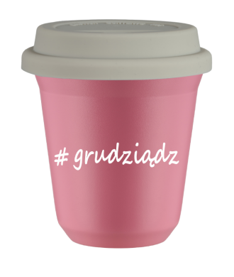Tasse 240 ml ROSE "Grudziądz", avec couvercle blanc Tasse 240 ml ROSE "Grudziądz", avec couvercle blanc