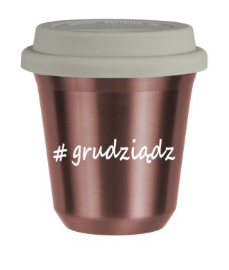 Tasse 150 ml OR ROSE "Grudziądz", avec couvercle blanc Tasse 150 ml OR ROSE "Grudziądz", avec couvercle blanc