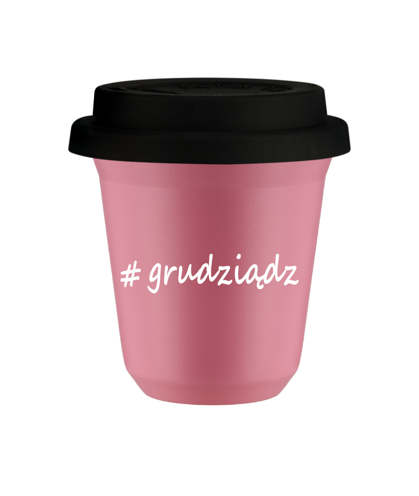 Tasse 80 ml ROSE "Grudziądz", avec couvercle noir Tasse 80 ml ROSE "Grudziądz", avec couvercle noir