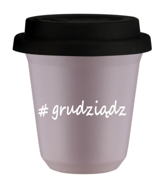 Tasse 150 ml LAVANDE "Grudziądz", avec couvercle noir Tasse 150 ml LAVANDE "Grudziądz", avec couvercle noir