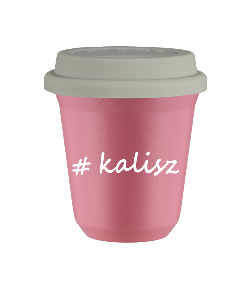 Tasse 80 ml ROSE "Kalisz", avec couvercle blanc Tasse 80 ml ROSE "Kalisz", avec couvercle blanc