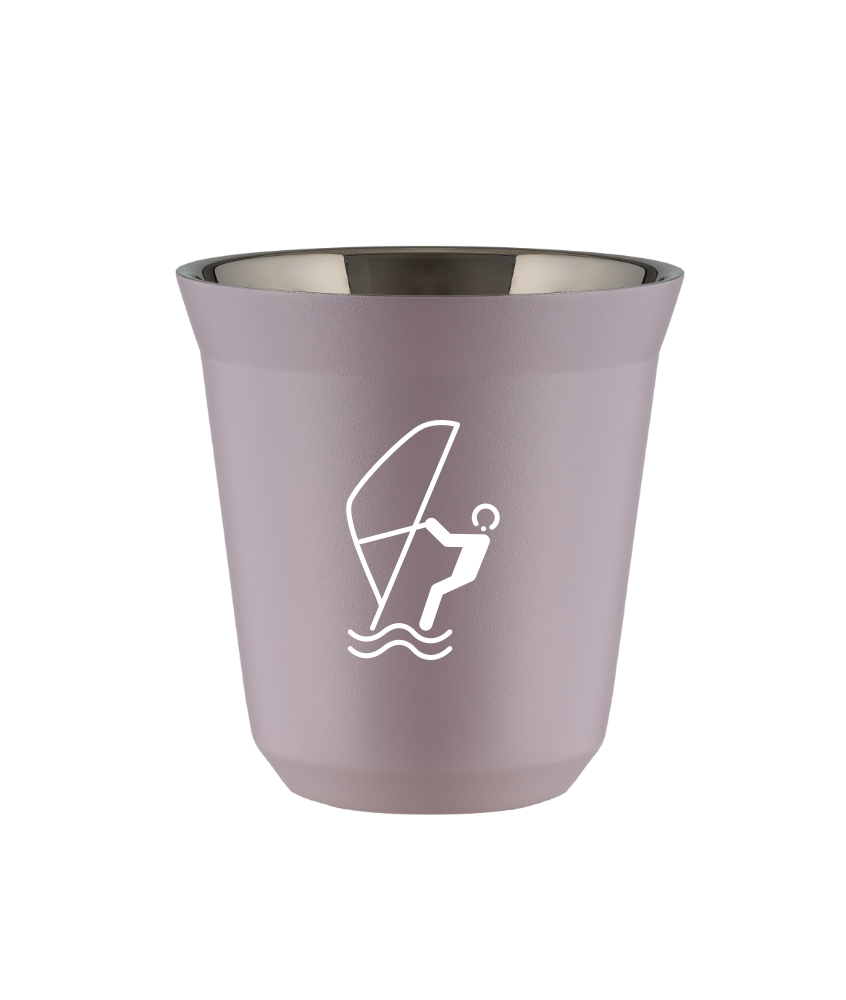 Tasse 80 ml LAVANDE "Sports nautiques (blanc)"