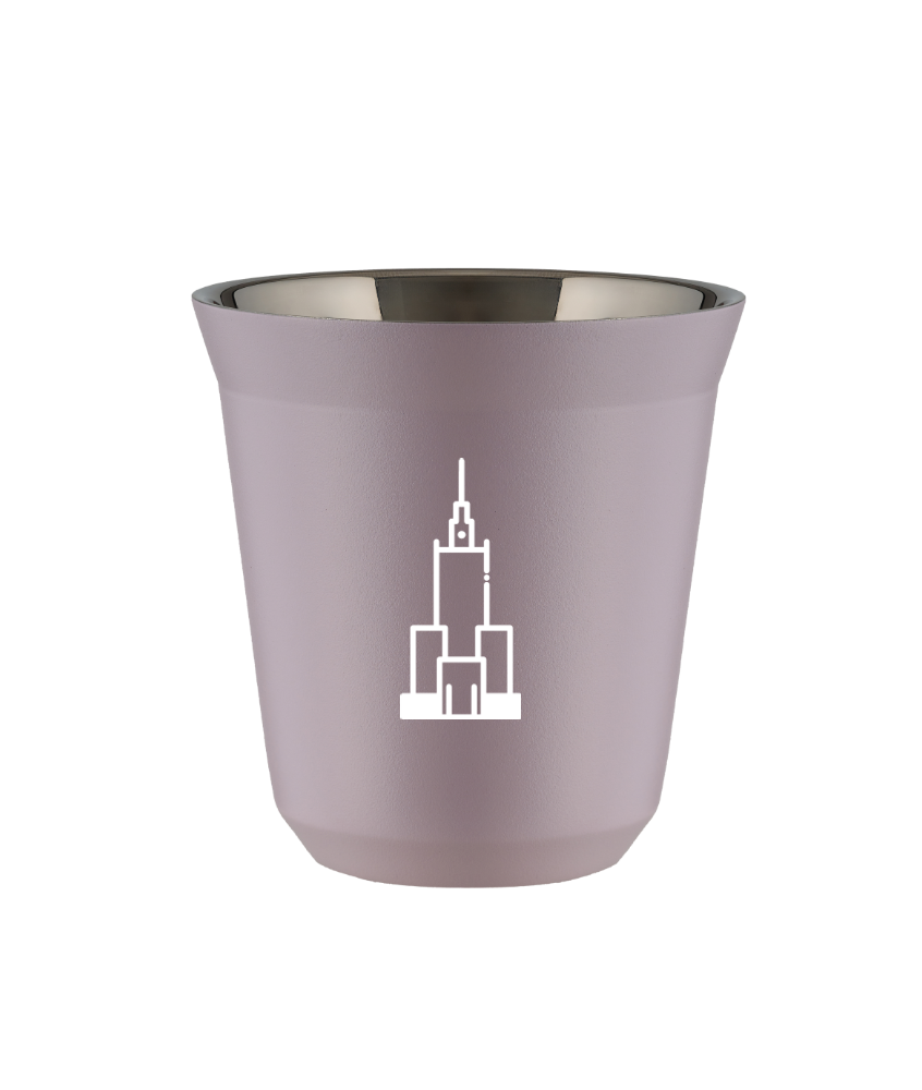 Tasse 80 ml LAVANDE "Pałac kultury i nauki (blanc)"