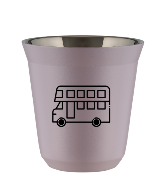 Tasse 80 ml LAVANDE "Bus (noir)" Tasse 80 ml LAVANDE "Bus (noir)"