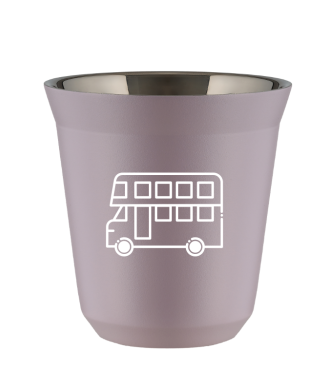 Tasse 80 ml LAVANDE "Bus (blanc)" Tasse 80 ml LAVANDE "Bus (blanc)"