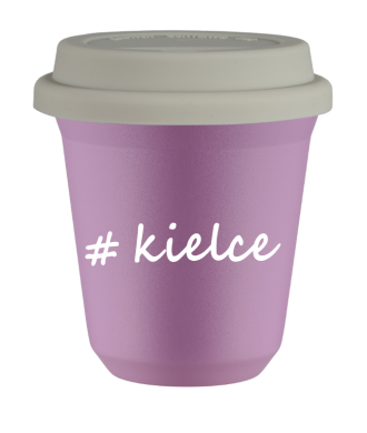 Tasse 150 ml LILAS "Kielce", avec couvercle blanc Tasse 150 ml LILAS "Kielce", avec couvercle blanc