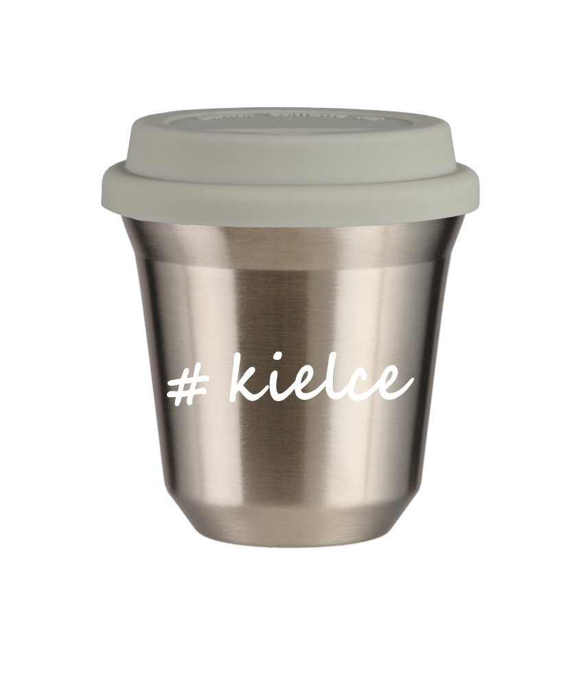 Tasse 80 ml ARGENT "Kielce", avec couvercle blanc Tasse 80 ml ARGENT "Kielce", avec couvercle blanc