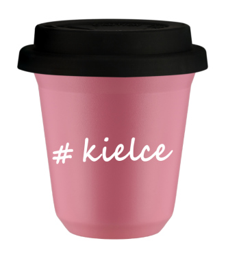 Tasse 240 ml ROSE "Kielce", avec couvercle noir Tasse 240 ml ROSE "Kielce", avec couvercle noir