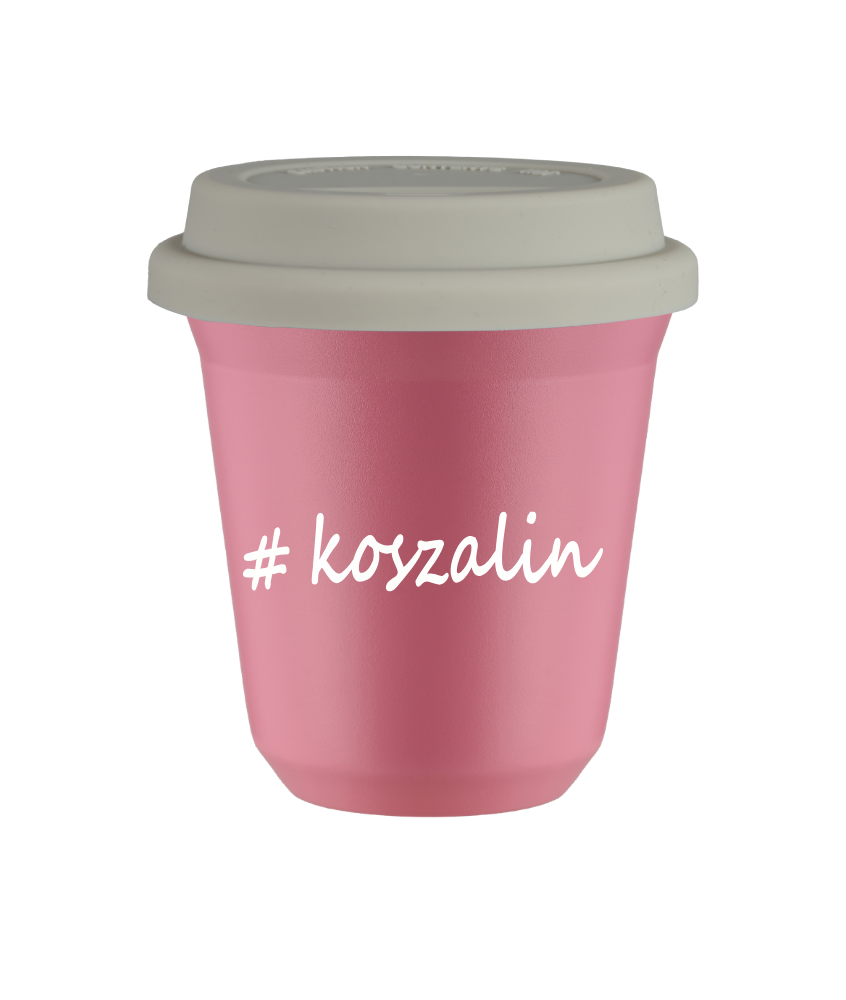 Tasse 240 ml ROSE "Koszalin", avec couvercle blanc Tasse 240 ml ROSE "Koszalin", avec couvercle blanc