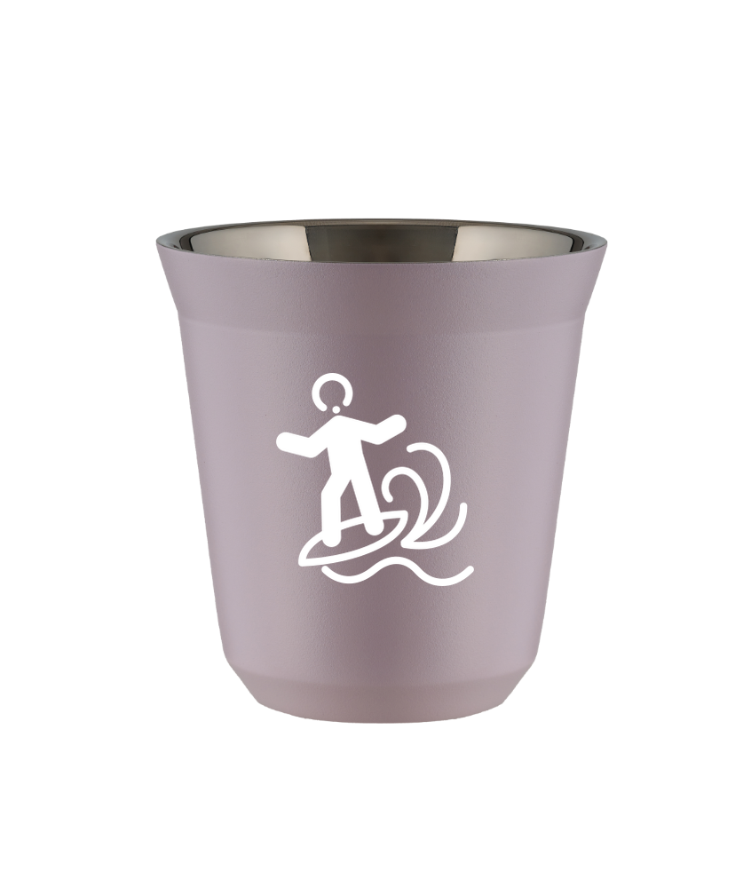 Tasse 80 ml LAVANDE "Planche à voile (blanc)"