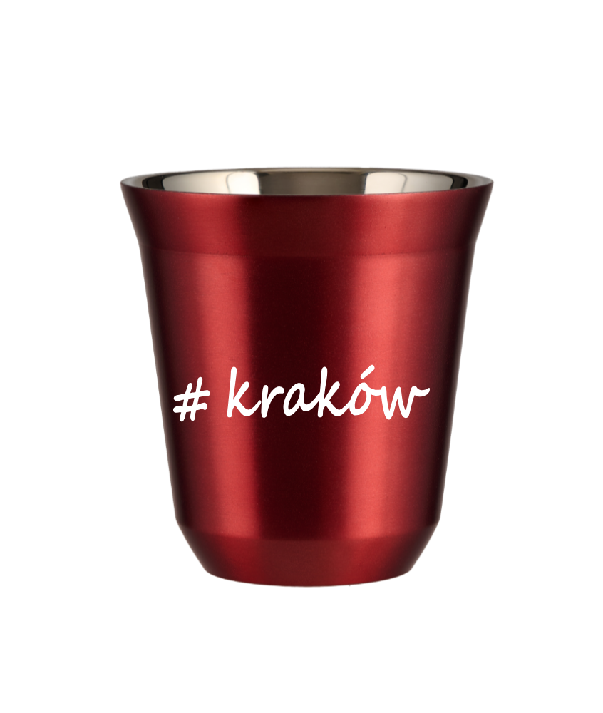 Tasse 240 ml ROUGE MÉTALLIQUE "Kraków" Tasse 240 ml ROUGE MÉTALLIQUE "Kraków"