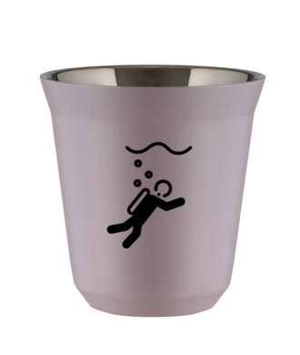 Tasse 80 ml LAVANDE "Plongée (noir)" Tasse 80 ml LAVANDE "Plongée (noir)"