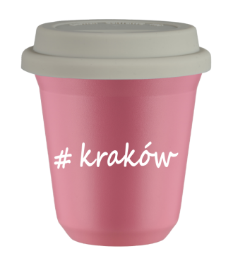 Tasse 150 ml ROSE "Kraków", avec couvercle blanc Tasse 150 ml ROSE "Kraków", avec couvercle blanc