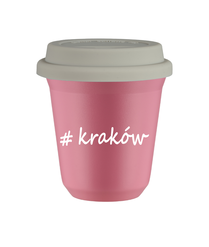 Tasse 150 ml ROSE "Kraków", avec couvercle blanc Tasse 150 ml ROSE "Kraków", avec couvercle blanc