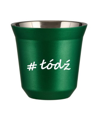 Tasse 150 ml VERT MÉTALLIQUE "Łódź" Tasse 150 ml VERT MÉTALLIQUE "Łódź"