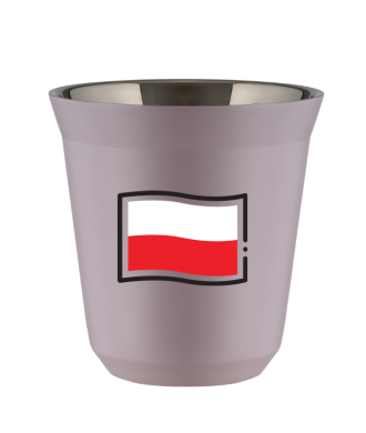 Tasse 80 ml LAVANDE "Drapeau polonais (noir)" Tasse 80 ml LAVANDE "Drapeau polonais (noir)"