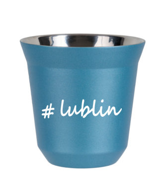 Tasse 150 ml BLEU CLAIR MÉTALLIQUE "Lublin" Tasse 150 ml BLEU CLAIR MÉTALLIQUE "Lublin"