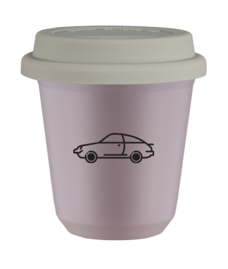 Tasse 80 ml LAVANDE "Voiture", avec couvercle blanc Tasse 80 ml LAVANDE "Voiture", avec couvercle blanc