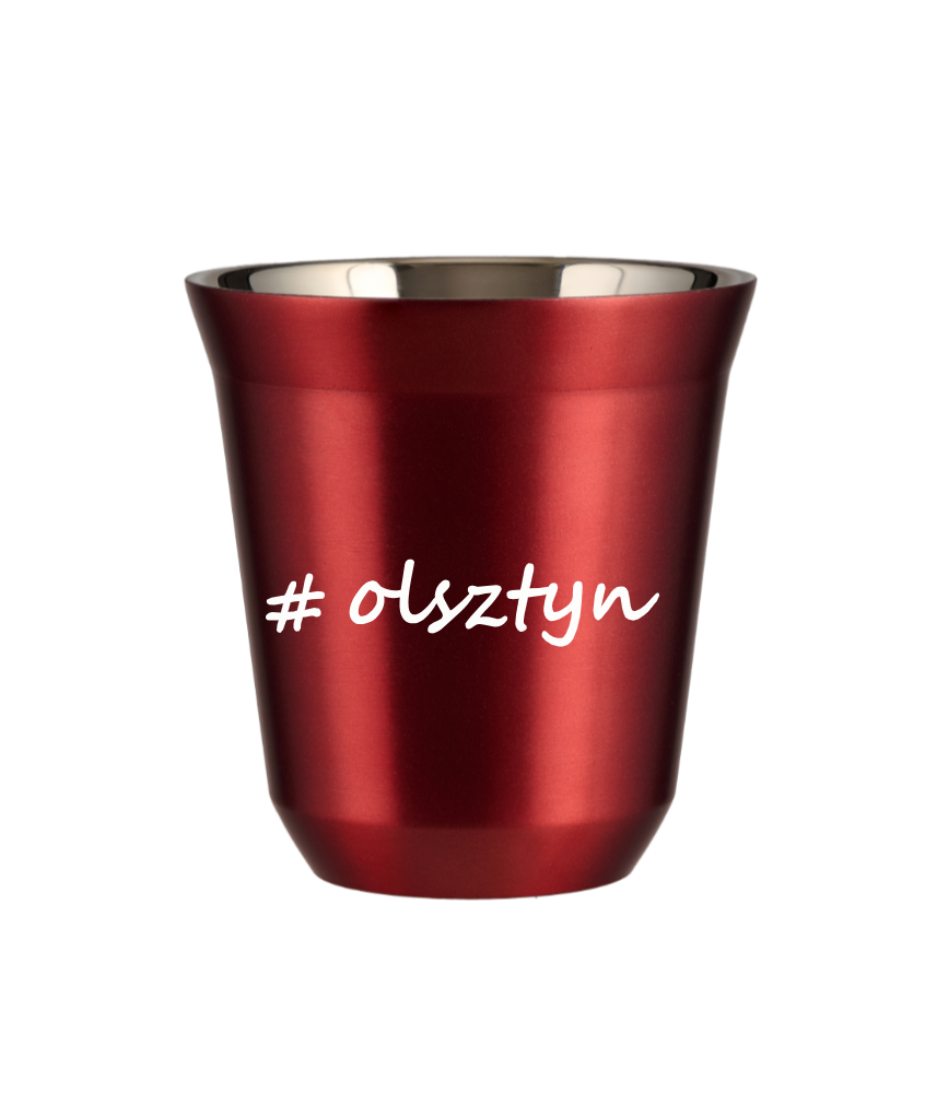 Tasse 150 ml ROUGE MÉTALLIQUE "Olsztyn"
