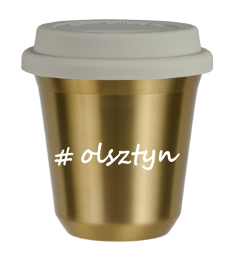 Tasse 240 ml OR "Olsztyn", avec couvercle blanc Tasse 240 ml OR "Olsztyn", avec couvercle blanc