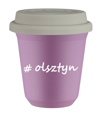 Tasse 240 ml LILAS "Olsztyn", avec couvercle blanc Tasse 240 ml LILAS "Olsztyn", avec couvercle blanc